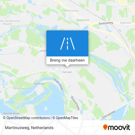 Martinusweg kaart