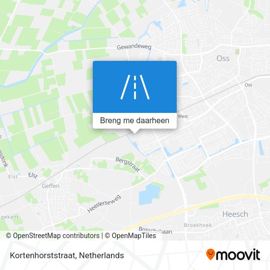 Kortenhorststraat kaart