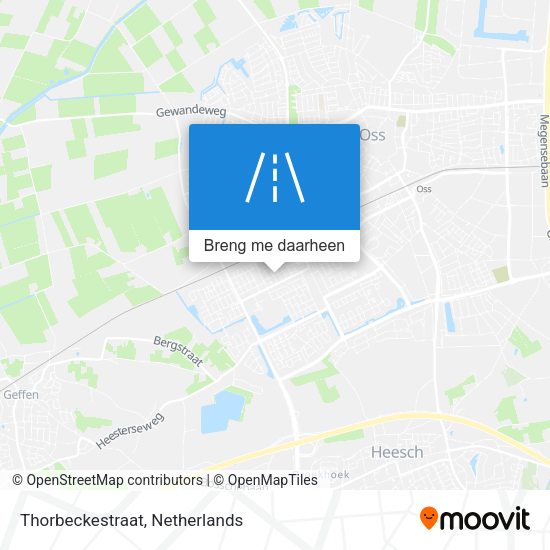 Thorbeckestraat kaart