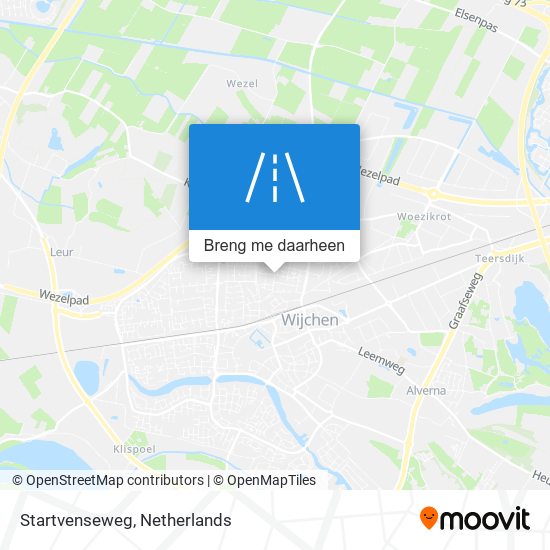 Startvenseweg kaart