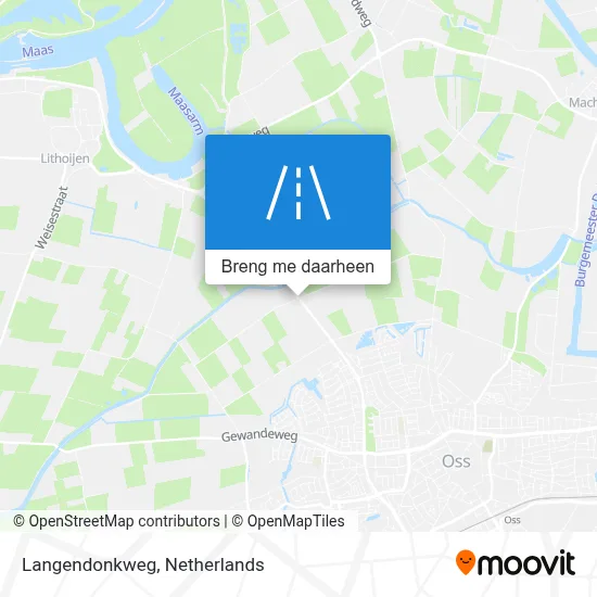 Langendonkweg kaart