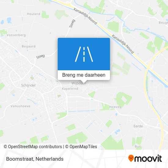 Boomstraat kaart