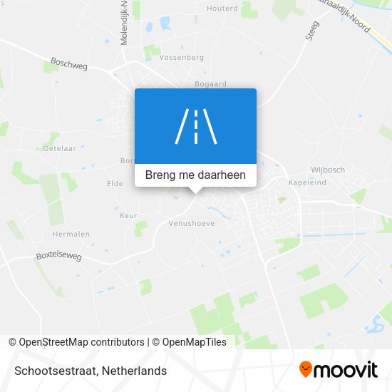 Schootsestraat kaart