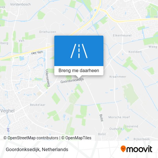 Goordonksedijk kaart