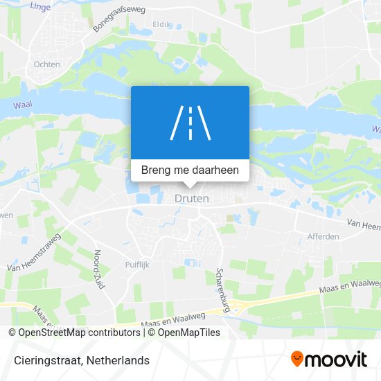 Cieringstraat kaart