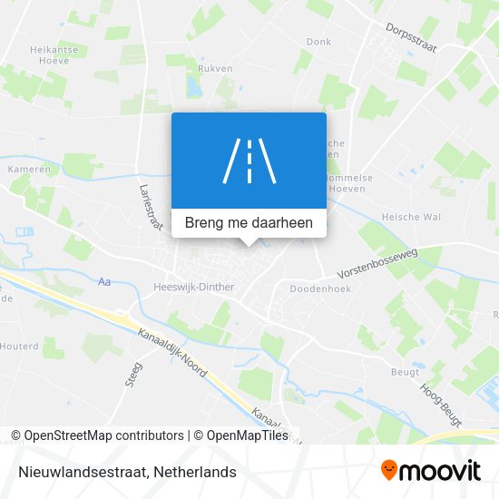 Nieuwlandsestraat kaart