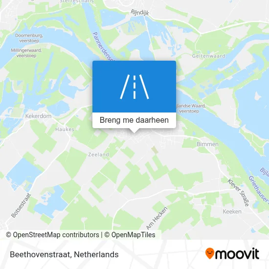 Beethovenstraat kaart