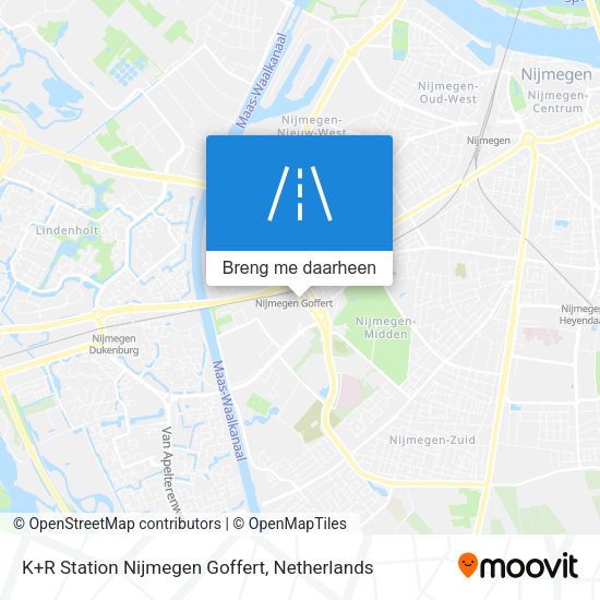 K+R Station Nijmegen Goffert kaart