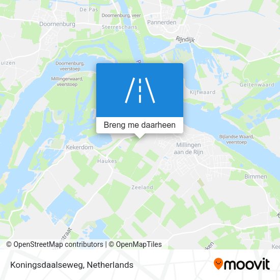 Koningsdaalseweg kaart