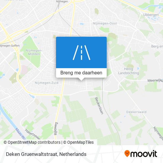 Deken Gruenwaltstraat kaart