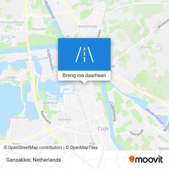 Gansakker kaart