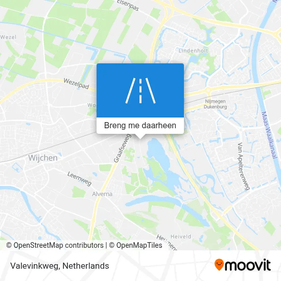 Valevinkweg kaart