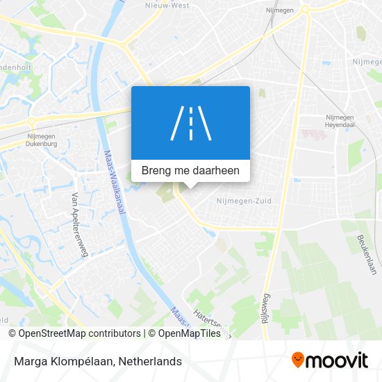 Marga Klompélaan kaart