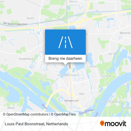 Louis Paul Boonstraat kaart