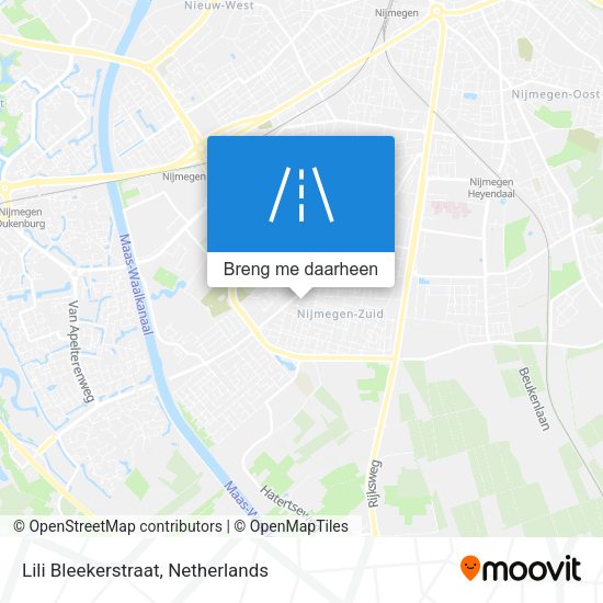 Lili Bleekerstraat kaart