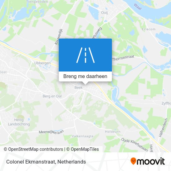 Colonel Ekmanstraat kaart