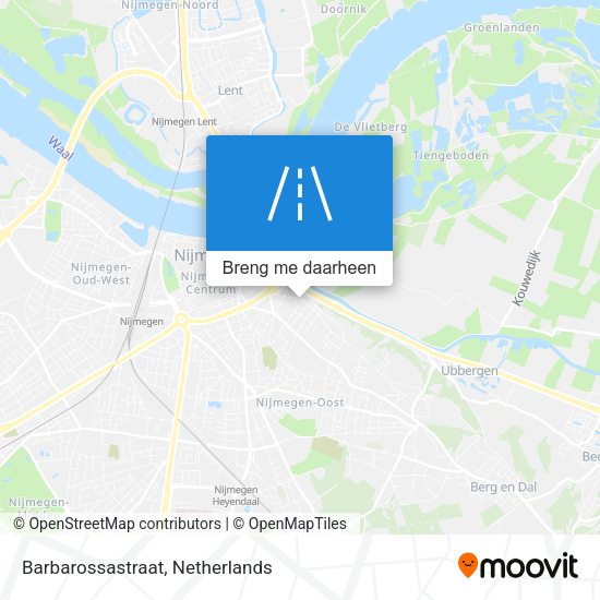 Barbarossastraat kaart