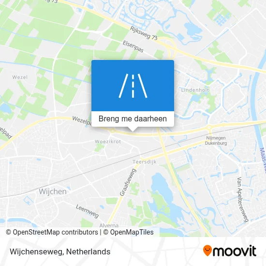Wijchenseweg kaart
