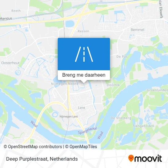 Deep Purplestraat kaart