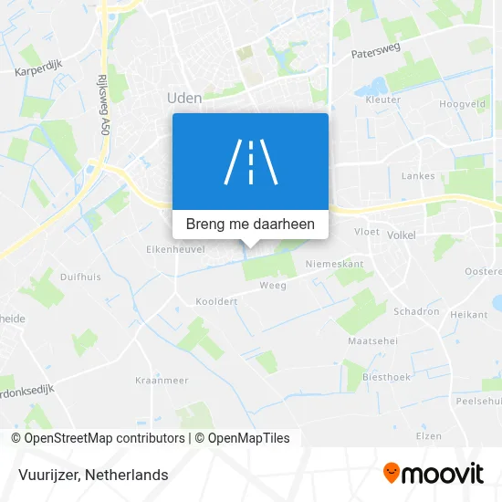 Vuurijzer kaart