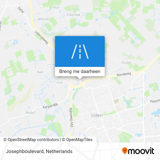 Josephboulevard kaart