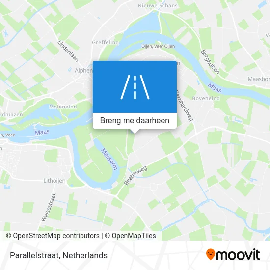 Parallelstraat kaart