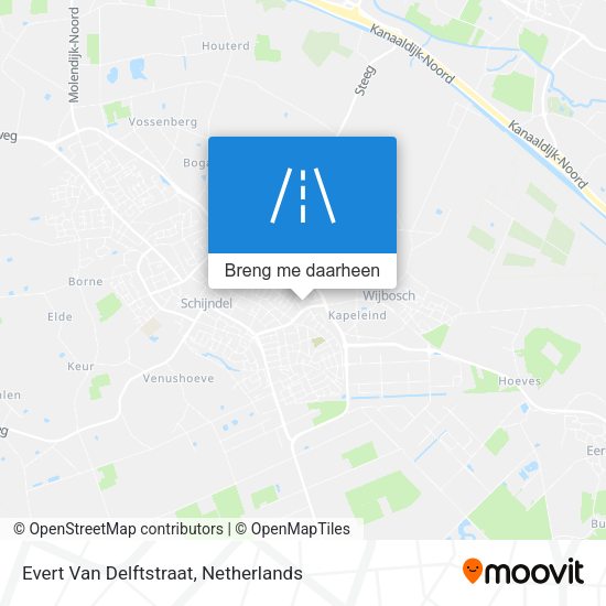 Evert Van Delftstraat kaart