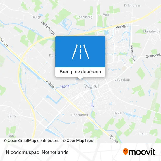 Nicodemuspad kaart