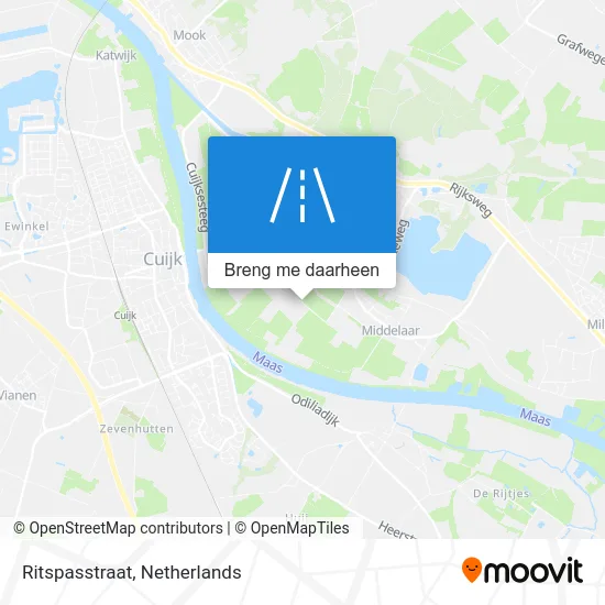 Ritspasstraat kaart