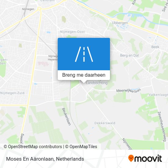 Moses En Aäronlaan kaart