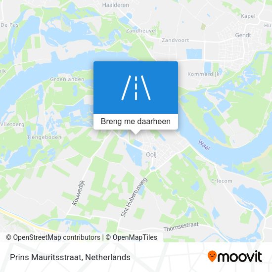 Prins Mauritsstraat kaart