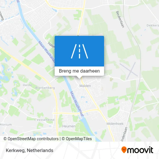 Kerkweg kaart