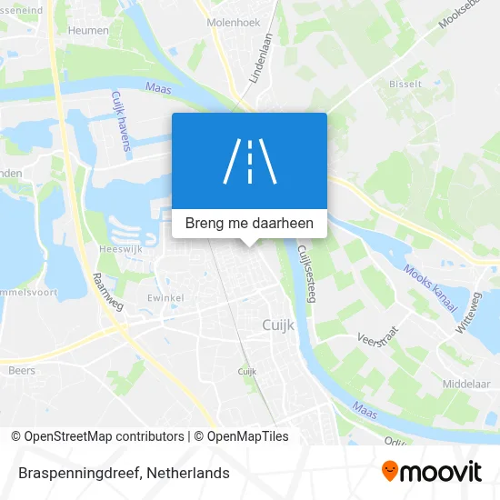 Braspenningdreef kaart