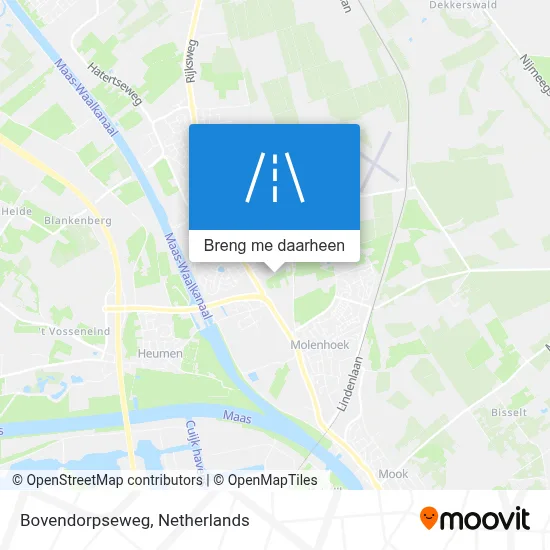 Bovendorpseweg kaart
