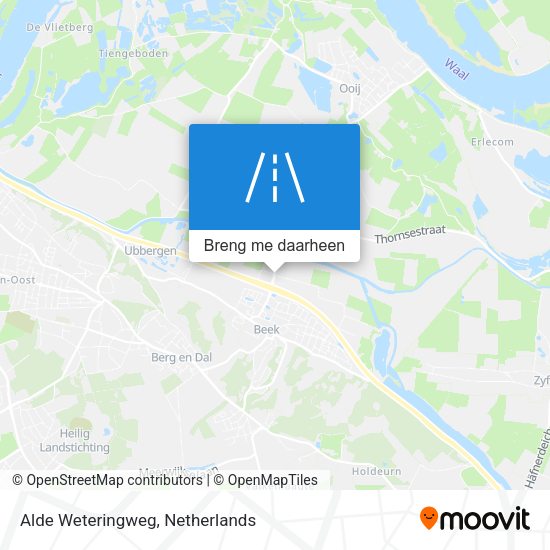 Alde Weteringweg kaart