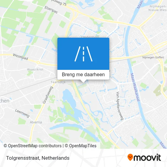 Tolgrensstraat kaart
