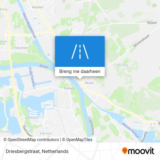 Driesbergstraat kaart