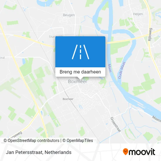 Jan Petersstraat kaart