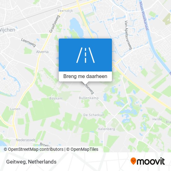 Geitweg kaart