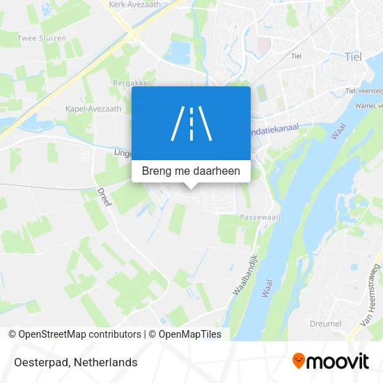 Oesterpad kaart