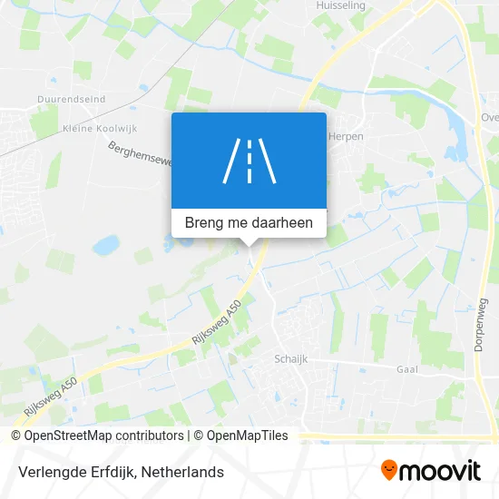 Verlengde Erfdijk kaart