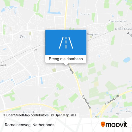 Romeinenweg kaart