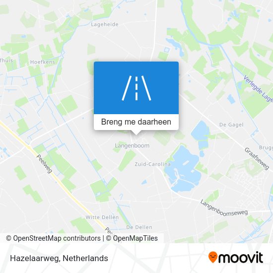 Hazelaarweg kaart