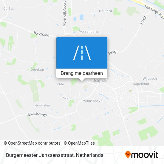 Burgemeester Janssensstraat kaart