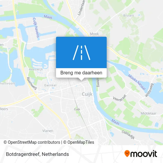 Botdragerdreef kaart