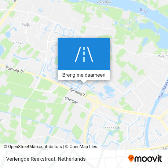 Verlengde Reekstraat kaart