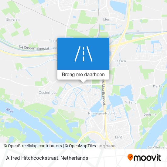 Alfred Hitchcockstraat kaart