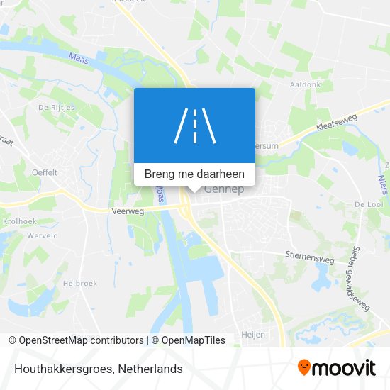 Houthakkersgroes kaart