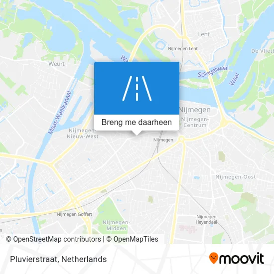 Pluvierstraat kaart