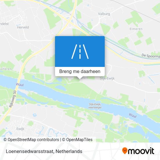 Loenensedwarsstraat kaart